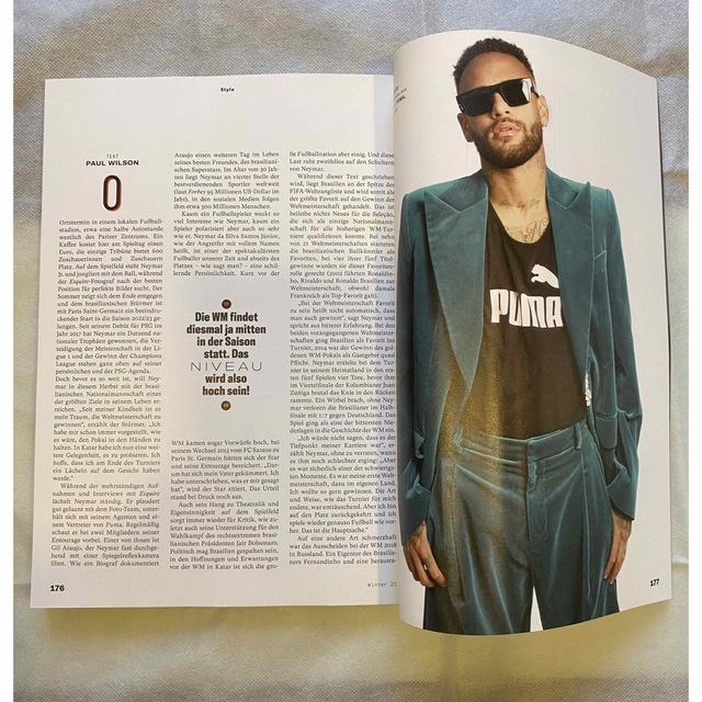 Esquire NEYMAR 洋書 エンタメ/ホビーの雑誌(専門誌)の商品写真