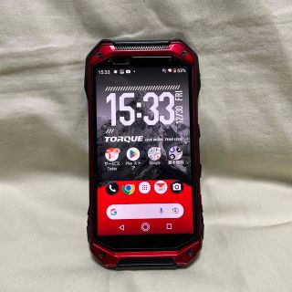 キョウセラ(京セラ)のTORQUE G04  RED  SIMロック解除済み(スマートフォン本体)