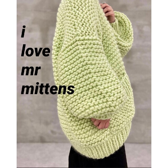 i love mr mittens chunky boxy knitパステルグリーンサイズ