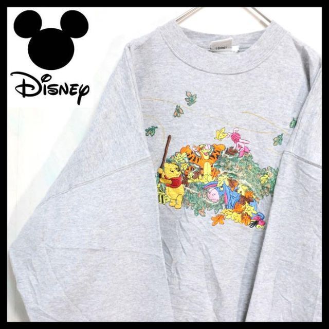 90s 激レア Disney ディズニー スウェット 刺繍 ヴィンテージ XXL