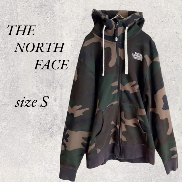 THE NORTH FACE カモフラ パーカー  ボックスロゴ 希少