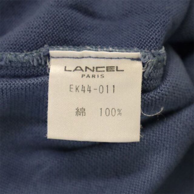 ランセル 刺繍 長袖コットンニット M ブルー×ホワイト LANCEL レディース   【221119】 7