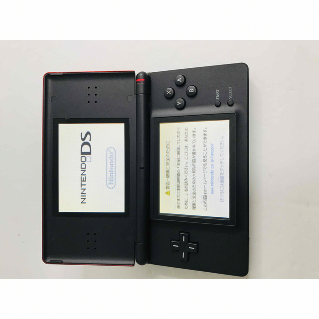 ニンテンドーDS(ニンテンドーDS)のNintendo ニンテンドーDS lite クリムゾンブラック　極美品　セット エンタメ/ホビーのゲームソフト/ゲーム機本体(携帯用ゲーム機本体)の商品写真