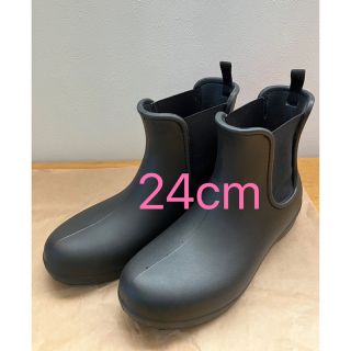 クロックス(crocs)の専用です。クロックス　レインブーツ　長靴　W8 24㎝　黒(レインブーツ/長靴)