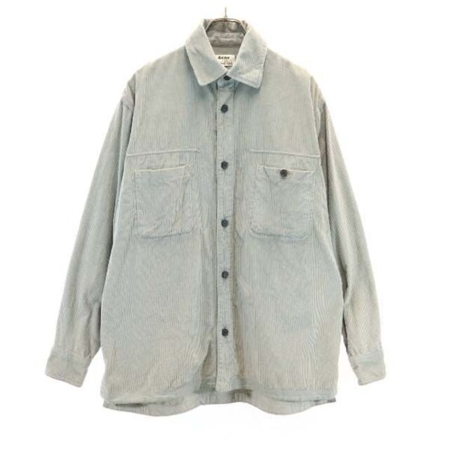 アクネストゥディオズ CPO コーデュロイジャケット 48 グレー ACNE STUDIOS シャツ メンズ   【R221119】