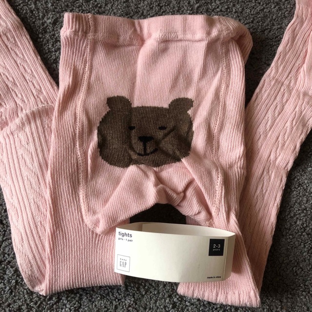 babyGAP(ベビーギャップ)のGAP♡クマさんタイツ♡2〜3歳 キッズ/ベビー/マタニティのこども用ファッション小物(靴下/タイツ)の商品写真