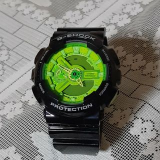 ジーショック(G-SHOCK)の.*･ﾟG-SHOCKﾟ･*.ブラック×アップルグリーン  美品！！(腕時計(アナログ))