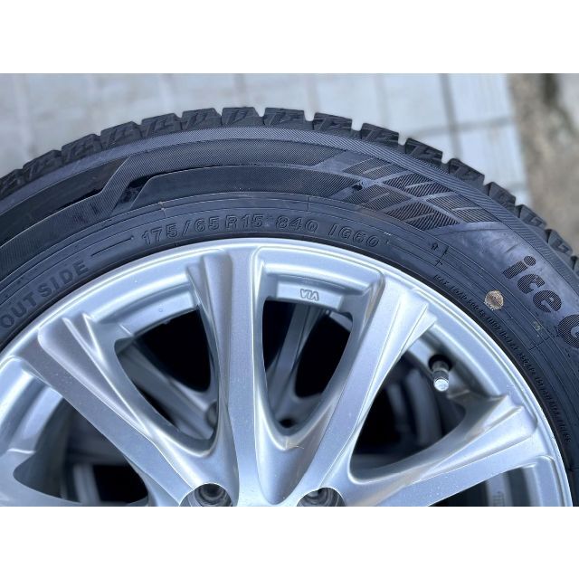 美品★普通車用スタッドレスセット★175/65R15★7.5分山