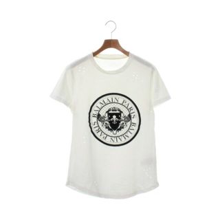 バルマン(BALMAIN)のBALMAIN バルマン Tシャツ・カットソー M 白 【古着】【中古】(Tシャツ/カットソー(半袖/袖なし))