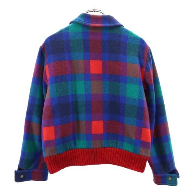 PENDLETON(ペンドルトン)のペンドルトン USA製 チェック柄 ジャケット ブルー系 PENDLETON 裏キルティング レディース 【中古】  【221126】 レディースのジャケット/アウター(ロングコート)の商品写真