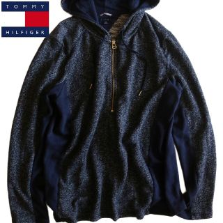 トミーヒルフィガー(TOMMY HILFIGER)の【TOMMY HILFIGER】パーカー　フーディー　青　XL★(パーカー)