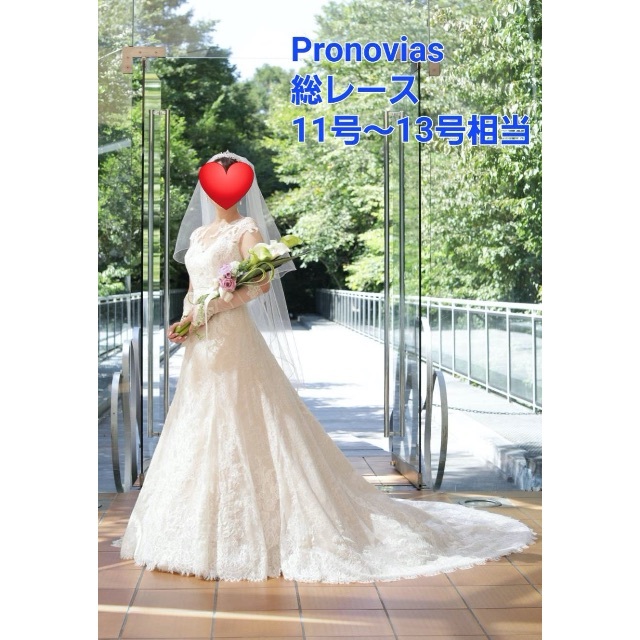 PRONOVIAS総レースウェディングドレス