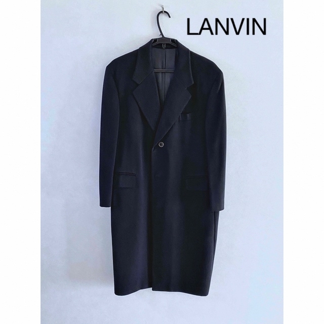 【LANVIN CLASSIQUE】メンズ ロングコート シングル 美品