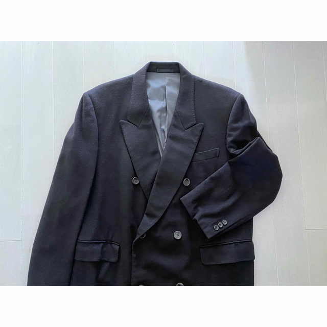 美品】LANVIN PARIS ダブル チェスターコート 高級 カシミヤ-