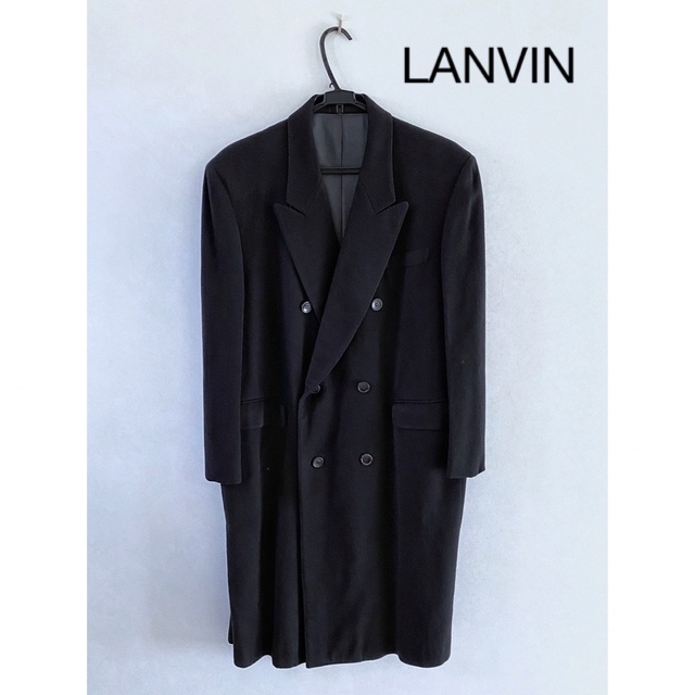 LANVIN PARIS】メンズ ロングコート ダブル 美品 - チェスターコート