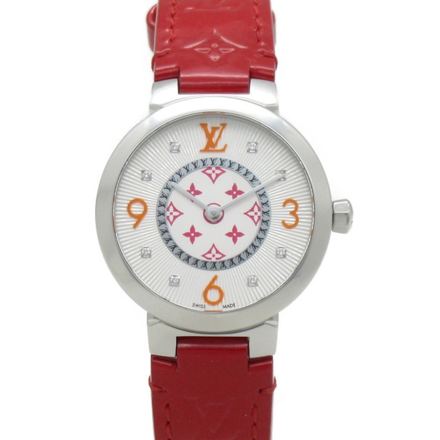 LOUIS VUITTON - ルイ・ヴィトン タンブールスリムPM 8Pダイヤモンド 腕時計 ウォッチ 腕時計