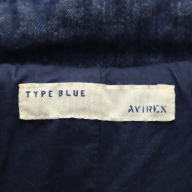 アヴィレックス TYPE BLUE ダウンジャケット ブルー AVIREX ボリュームカラー レディース  221106 7