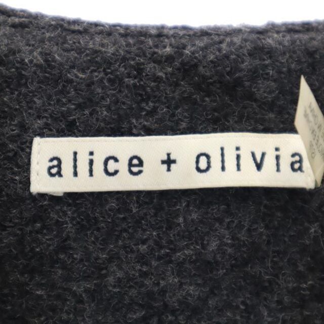 アリスアンドオリビア ウール100% コート XS グレー Alice and Olivia