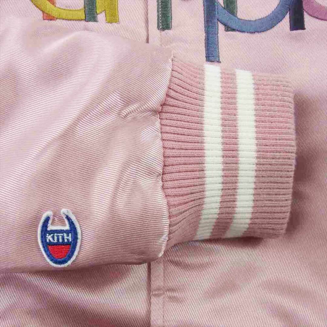 キス KITH ブルゾン champion チャンピオン 袖ワッペン ロゴ刺繍