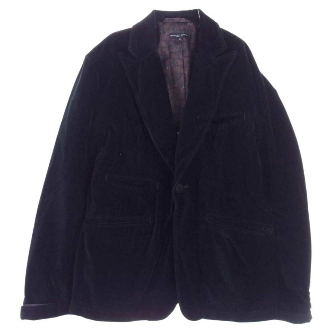 Engineered Garments(エンジニアードガーメンツ)のEngineered Garments エンジニアードガーメンツ ジャケット Bedford Jacket 裏地ペイズリー柄 ベロア ベッドフォード ジャケット  ブラック系 S【中古】 メンズのジャケット/アウター(その他)の商品写真