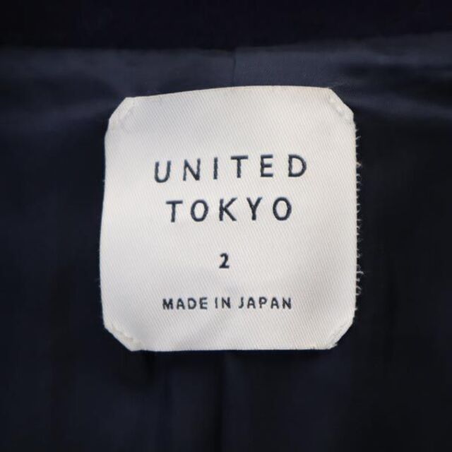 ユナイテッドトウキョウ NIIGATA ウール ステンカラー コート 2 紺 UNITED TOKYO 新潟 メンズ 【中古】 【221123】