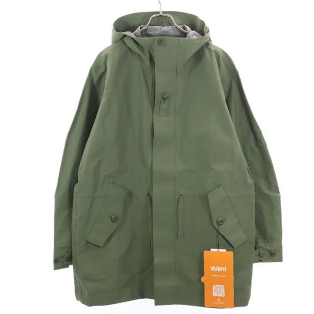 未使用 snowpeak event C/N Rain Jacket スノーピーク マウンテンパーカー L カーキ メンズ 【R221109】87cm身幅