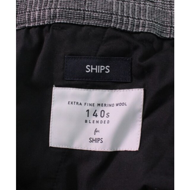 SHIPS(シップス)のSHIPS シップス スラックス S グレーx黒(グレンチェック) 【古着】【中古】 メンズのパンツ(スラックス)の商品写真