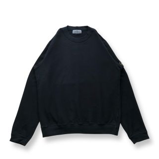 ストーンアイランド(STONE ISLAND)の【美品！】ストーンアイランド アームパッチ クルーネックスウェット M ブラック(スウェット)