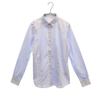 ブルックスブラザース(Brooks Brothers)のブルックスブラザーズ 総柄 長袖 シャツ 4 ブルー×ブラック Brooks Brothers レディース 【中古】  【221230】 メール便可(シャツ/ブラウス(半袖/袖なし))