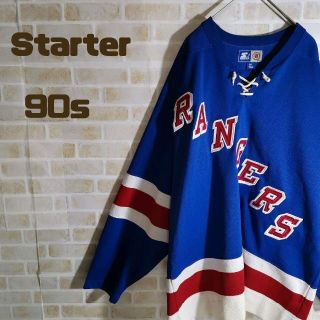 スターター(STARTER)のstarter スターター 90s NHL ホッケー ジャスティンビーバー 着用(ジャージ)