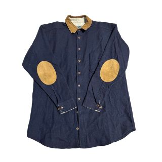 ウールリッチ(WOOLRICH)のusa製80s ウールリッチ　ウールシャツ　エルボーパッチ(シャツ)