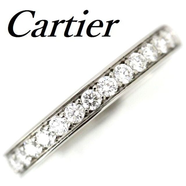 【送料関税無料】 ダイヤモンド ハーフエタニティー カルティエ - Cartier リング 5号 ♯45 Pt950 リング(指輪)