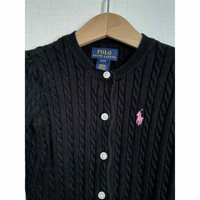 POLO RALPH LAUREN(ポロラルフローレン)の秋冬用☆POLO RALPH LAUREN カーディガン 100センチ キッズ/ベビー/マタニティのキッズ服女の子用(90cm~)(カーディガン)の商品写真