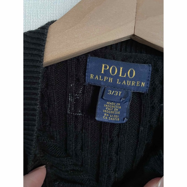 POLO RALPH LAUREN(ポロラルフローレン)の秋冬用☆POLO RALPH LAUREN カーディガン 100センチ キッズ/ベビー/マタニティのキッズ服女の子用(90cm~)(カーディガン)の商品写真