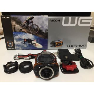 リコー(RICOH)のRICOH 防水アクションカメラ WG-M1 オレンジ(ビデオカメラ)