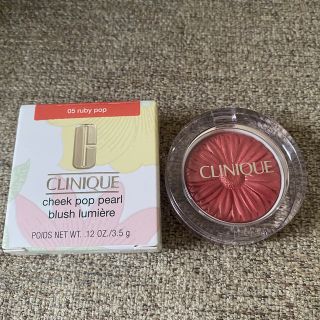 クリニーク(CLINIQUE)の【1回のみ使用美品】クリニーク　チークポップパール (チーク)