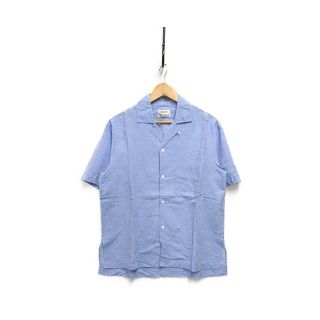 アクネ(ACNE)のACNE アクネ リネン 半袖シャツ
 コットン ライトブルー 48 正規品 / B3070【中古】(シャツ)