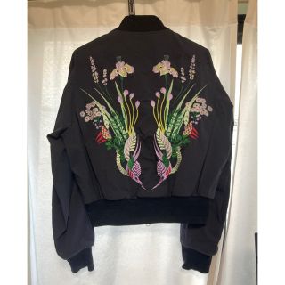 マメ(mame)のMame Kurogouchi Embroidery MA-1 ジャケット(ブルゾン)