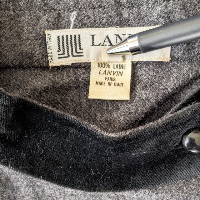 LANVIN PARIS VINTAGE ITALY製 カシミア混 ジャケット | gulatilaw.com