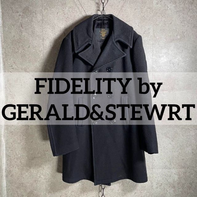 アメリカUSA製 fidelity gerald&stewart Pコート 美品