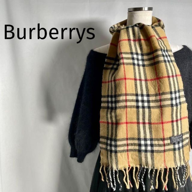 BURBERRY(バーバリー)のイングランド製 オールドバーバリーズ ラムウール マフラー ノバチェック レディースのファッション小物(マフラー/ショール)の商品写真