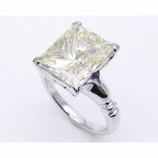 ダイヤモンドリング Pt900 6.415ct(L-SI2 MB) 9.3g(リング(指輪))