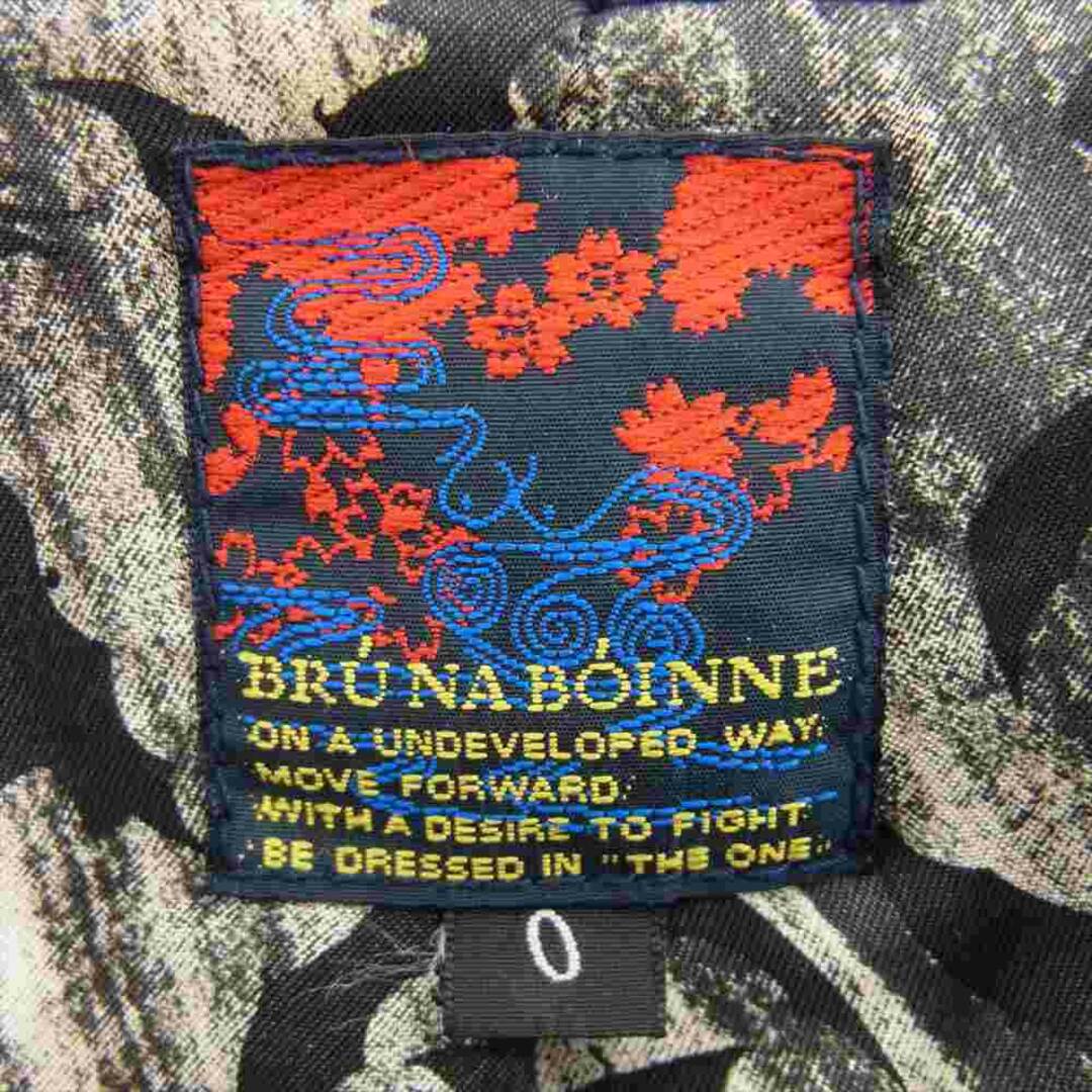 BRUNABOINNE(ブルーナボイン)のBRU NA BOINNE ブルーナボイン コート 5182 日本製 ウール Eコート ネイビー系【中古】 メンズのジャケット/アウター(その他)の商品写真