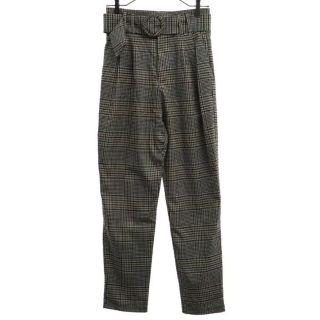 ザラ(ZARA)の未使用 ザラ ハイウエスト チェック柄 テーパードパンツ XS ZARA レディース 古着 221006(ショートパンツ)