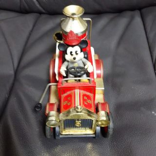 ディズニー　ミッキーマウス　消防車(キャラクターグッズ)