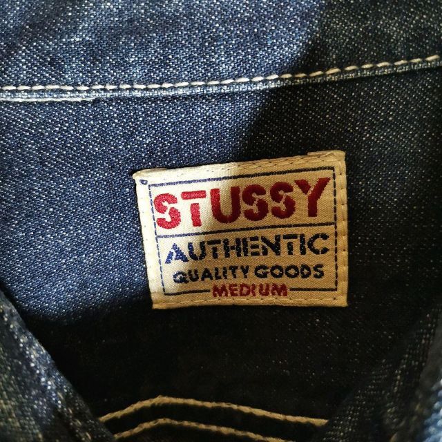 STUSSY(ステューシー)のSTUSSY ステューシー 90s デニム ジャケット USA製 ヴィンテージ メンズのジャケット/アウター(Gジャン/デニムジャケット)の商品写真