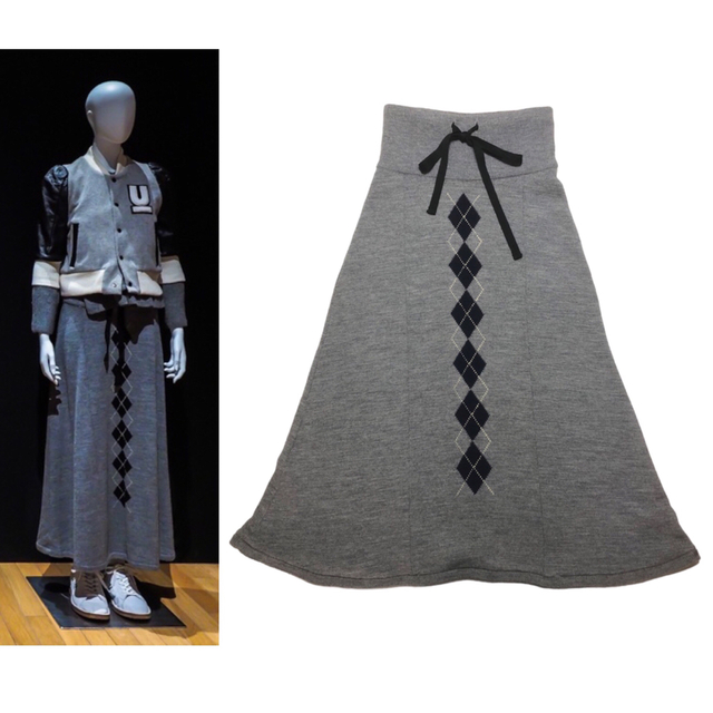 希少 UNDERCOVER 94AW アーガイルニットスカート
