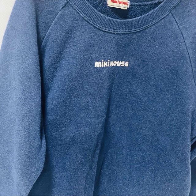 mikihouse(ミキハウス)のミキハウス　トレーナー　120cm 紺 キッズ/ベビー/マタニティのキッズ服男の子用(90cm~)(その他)の商品写真