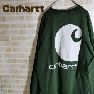 カーハート(carhartt)のCarhartt カーハート ロンＴ 長袖 アースカラー L ワンポイントロゴ(Tシャツ/カットソー(七分/長袖))