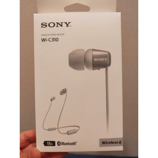 ソニー(SONY)の【green_08様専用】SONY ワイヤレス イヤホン WI-C310(W)(ヘッドフォン/イヤフォン)